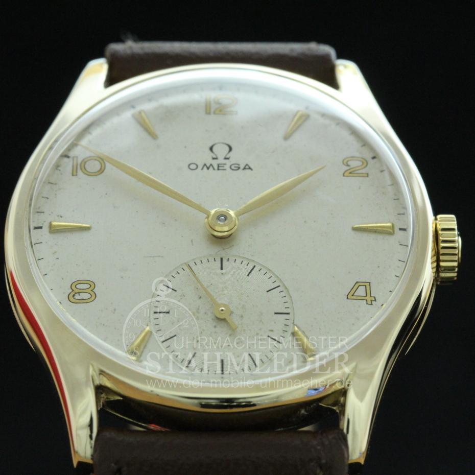 Omega Handaufzug Gelbgold 1947 Revision 12/2017